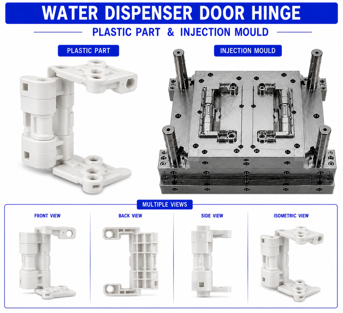 Water Dispenser Plastic Door Hinge